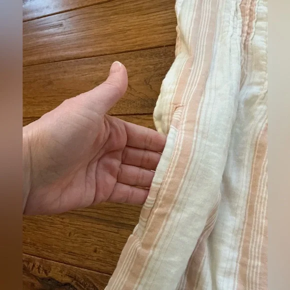 Faherty Isha Striped Sleeveless Organic Cotton Shift Dress, XS - Picture 9 of 10